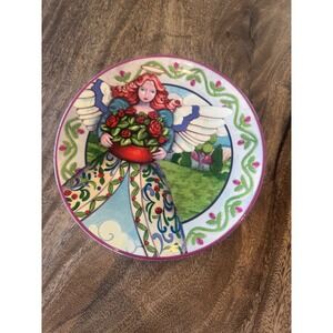 Jim Shore Angels Four Seasons Certified International Ceramic Decorative Plate